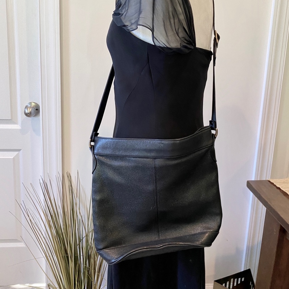 Vintage Borelli Leather Crossbody Bag